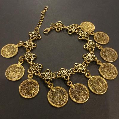 Cute charm coin bracelet fashion