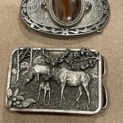 2 belt buckles