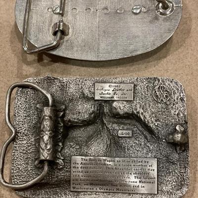 2 belt buckles
