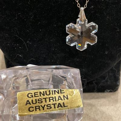 Austrian crystal on Sterling chain