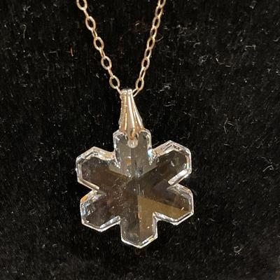 Austrian crystal on Sterling chain