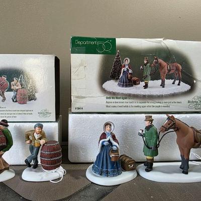 Dicken's Village Figurines Lot