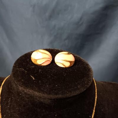 12K GOLD FILLED NECKLACE AND GOLD TONE JEWELRY