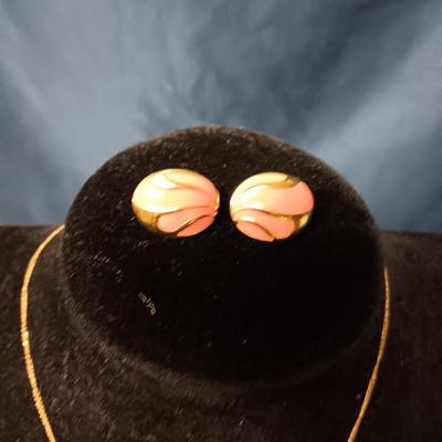 12K GOLD FILLED NECKLACE AND GOLD TONE JEWELRY