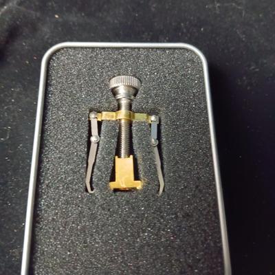 SHARP WATCH AND TOOL TO REMOVE THE BACK OF WATCHES, 2 GLASS PENDANTS AND MORE