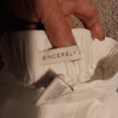 LADIES SWEATERS (L & XL) PLUS A PAIR OF PANTS (XL)