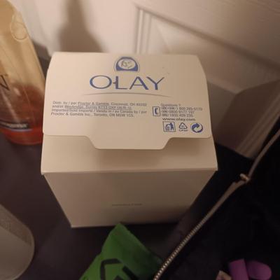 BEAUTY PRODUCTS AND A MAKEUP BAG