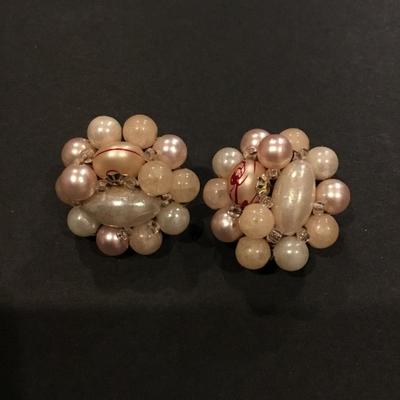 Vintage clip on earrings