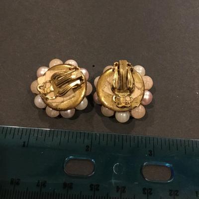 Vintage clip on earrings