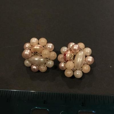 Vintage clip on earrings