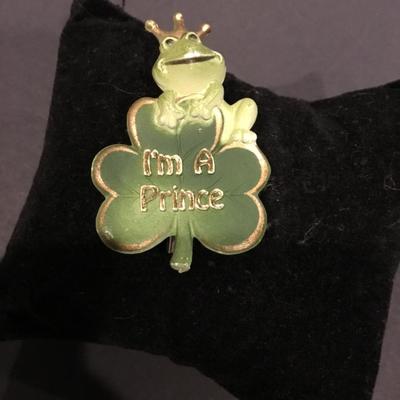 Cute I’m a prince, frog brooch