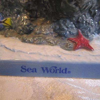 Shark figurine with 2 sharks from Sea World