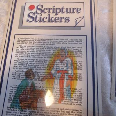 Set of 4 (parts 1-4) new pkgs. Scripture Stickers - Book of Mormon