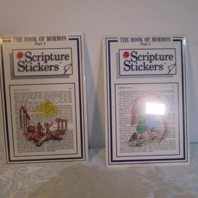 2 pkgs. Scripture Stickers Book of Mormon Parts 3 & 4