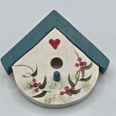 LOT 43: Vintage Double Heart AB Rhinestone Gold Tone Sweater Pin, Rose Brooch, Love Birds on Branch Pin with Blue Rhinestone Eyes, and More