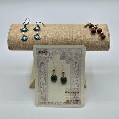 LOT 49: Sterling Silver and Gold Filled Earrings