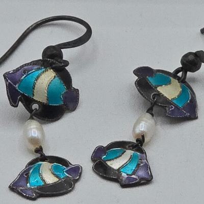 LOT 49: Sterling Silver and Gold Filled Earrings