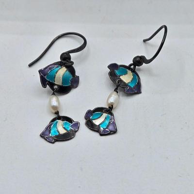 LOT 49: Sterling Silver and Gold Filled Earrings