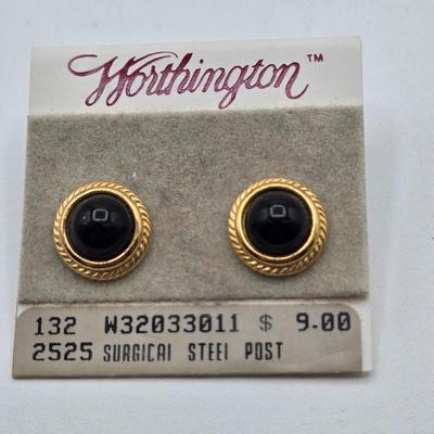 LOT 55: Variety of Fashionable Pierced Earrings- Monet, Anne Klein and more