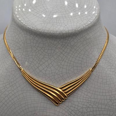 LOT 60: Monet Gold-tone Necklaces and More