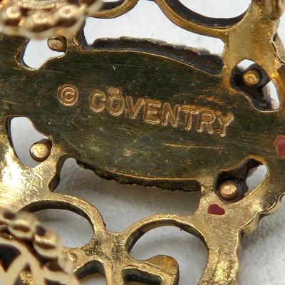 LOT 63: Dragonfly Pin, Hand-Painted Cardinal Pin with Matching Earrings, Gold-tone Avon Bracelet, and More