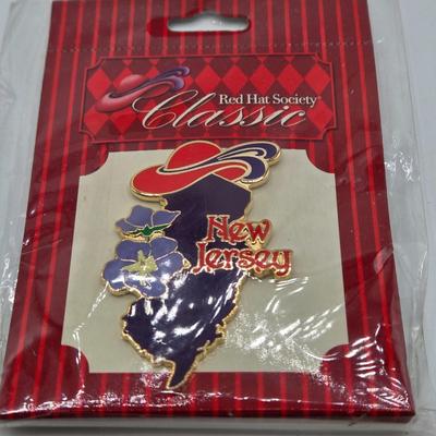 LOT 63: Dragonfly Pin, Hand-Painted Cardinal Pin with Matching Earrings, Gold-tone Avon Bracelet, and More