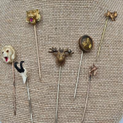 LOT 65: Variety of Animal Stick Pins