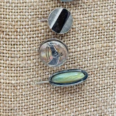 LOT 69: Collection of Stick Pins w/ Fascinating Stones