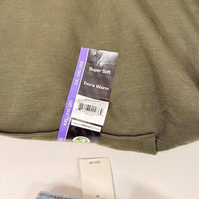 LOT 81: NWT Plus Sized Women's Clothing: Pair of 2XL Cardigans, XXL Dark Green Sweatsuit & Old Navy Size 16 "Super...