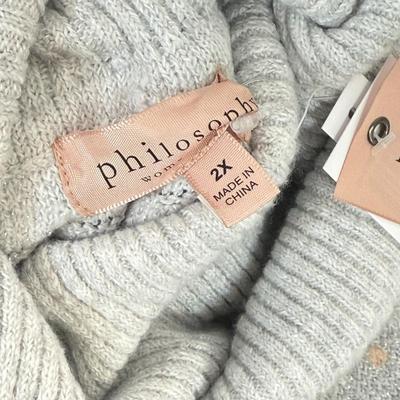 LOT 82: Women's Winter Outfits: Pair of 2XL Sweaters, Size Large Black Leggings & Nine West Pants (size 12)