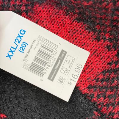 LOT 82: Women's Winter Outfits: Pair of 2XL Sweaters, Size Large Black Leggings & Nine West Pants (size 12)