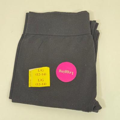 LOT 82: Women's Winter Outfits: Pair of 2XL Sweaters, Size Large Black Leggings & Nine West Pants (size 12)