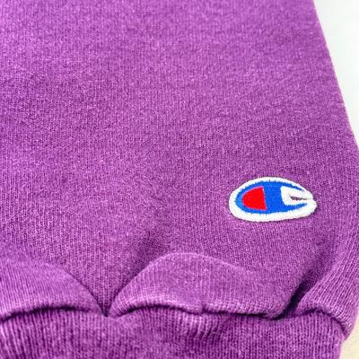 LOT 84: Plus size Purple Champion Sweatshirt, Zip up Sweater & Three Pairs of Jeans