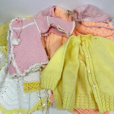 LOT 86: Large Collection of Vintage & Hand Made Baby/Doll Clothes