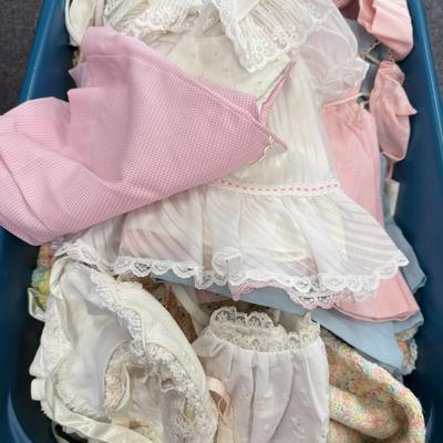 LOT 86: Large Collection of Vintage & Hand Made Baby/Doll Clothes