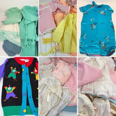 LOT 86: Large Collection of Vintage & Hand Made Baby/Doll Clothes