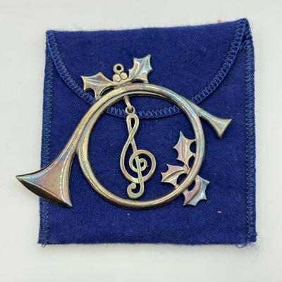 LOT 92: Silver Plated Philadelphia Orchestra 1980s Commemorative Christmas Tree Ornaments