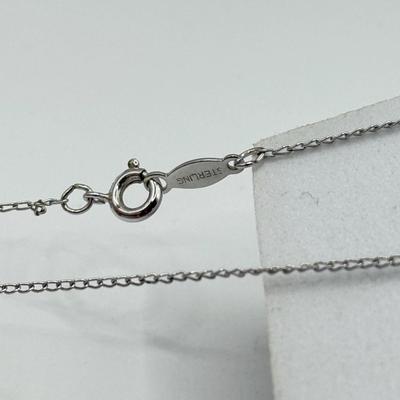 LOT 93: Two Sterling Silver Necklaces 18” & 15” (9.89g)