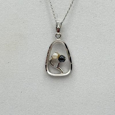 LOT 93: Two Sterling Silver Necklaces 18” & 15” (9.89g)