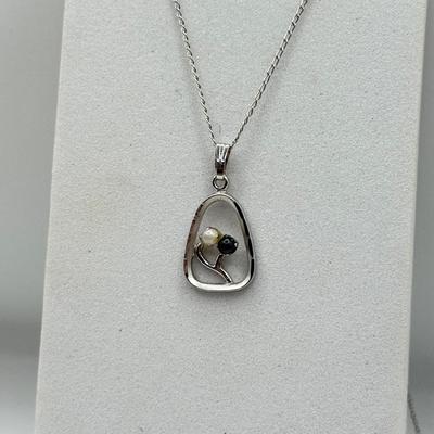 LOT 93: Two Sterling Silver Necklaces 18” & 15” (9.89g)