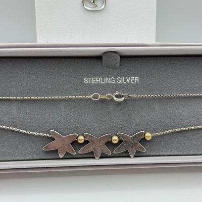 LOT 93: Two Sterling Silver Necklaces 18” & 15” (9.89g)