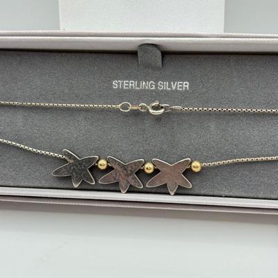 LOT 93: Two Sterling Silver Necklaces 18” & 15” (9.89g)