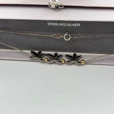 LOT 93: Two Sterling Silver Necklaces 18” & 15” (9.89g)