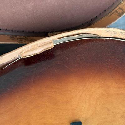 LOT 94: Small Silvertone Guitar w/ Vintage Cowboy Guitar Case