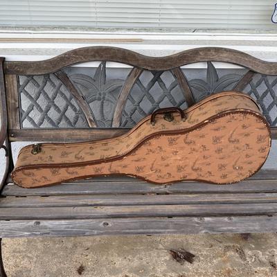LOT 94: Small Silvertone Guitar w/ Vintage Cowboy Guitar Case