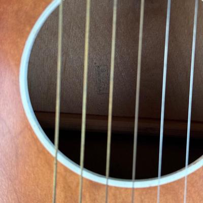 LOT 94: Small Silvertone Guitar w/ Vintage Cowboy Guitar Case