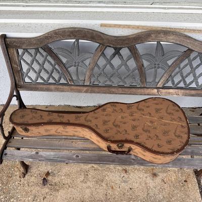 LOT 94: Small Silvertone Guitar w/ Vintage Cowboy Guitar Case