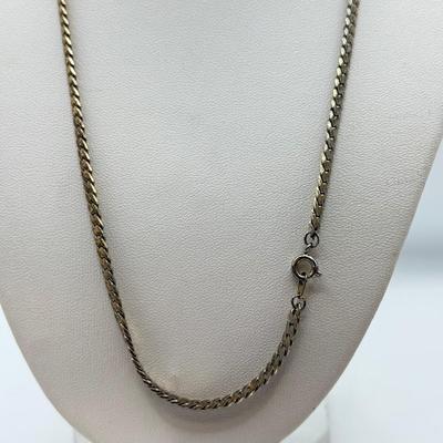 LOT 95: Collection of Silvertone Necklaces & Chains