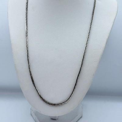 LOT 95: Collection of Silvertone Necklaces & Chains