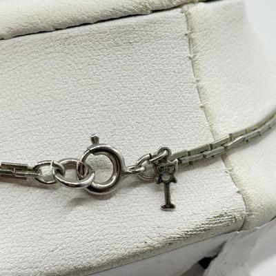 LOT 95: Collection of Silvertone Necklaces & Chains